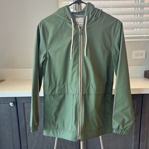 Weatherproof Women’s Olive Green Hooded Raincoat